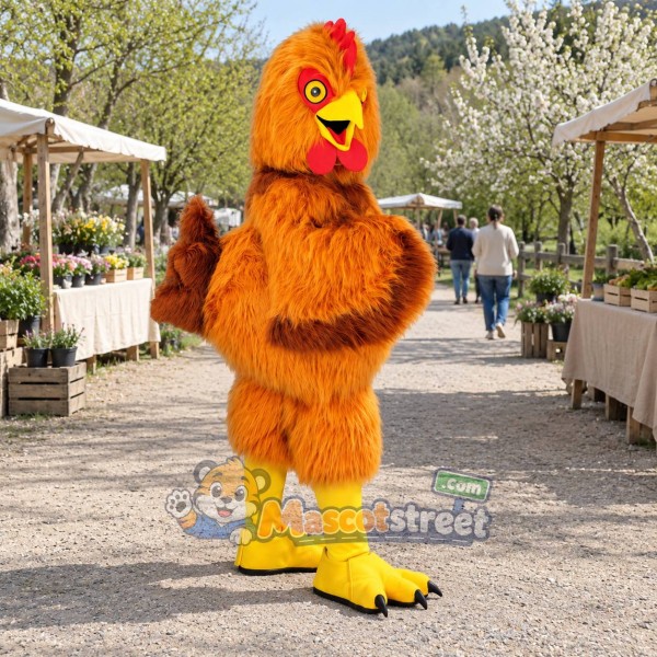 Orange Chicken Mascot Costume