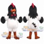 Black and White Chicken Mascot Costume
