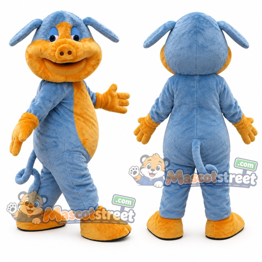 Blue Donkey Mascot Costume Blue Donkey Mascot Costume