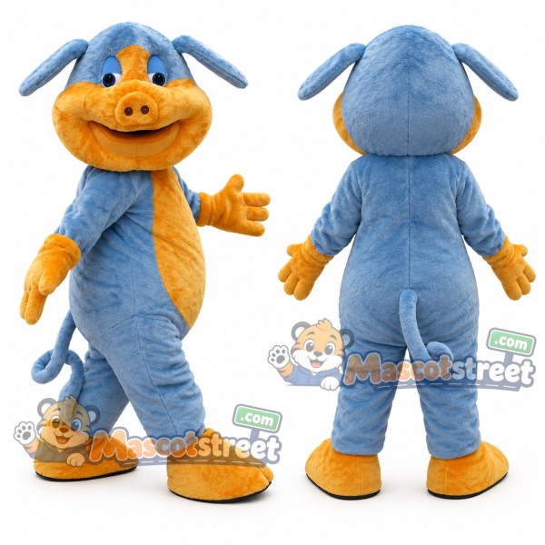 Blue Donkey Mascot Costume