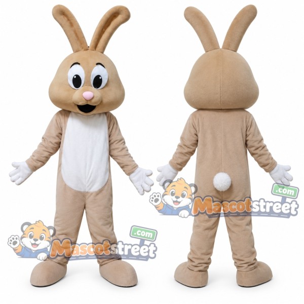 Tan Rabbit Mascot Costume