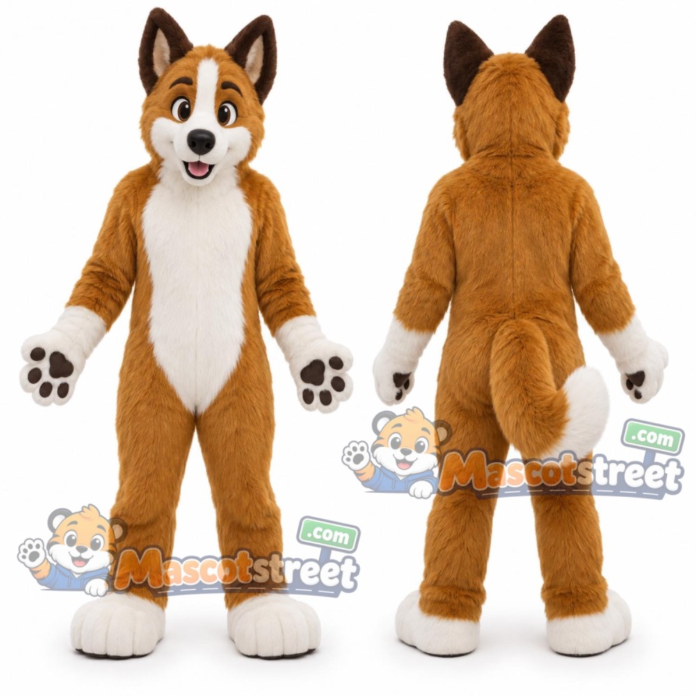 Brown Dog Mascot Costume Brown Dog Mascot Costume