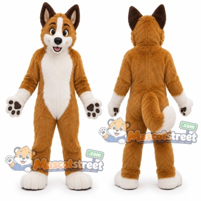 Brown Dog Mascot Costume Brown Dog Mascot Costume