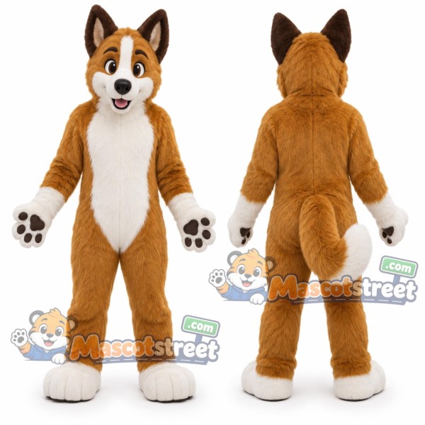 Brown Dog Mascot Costume