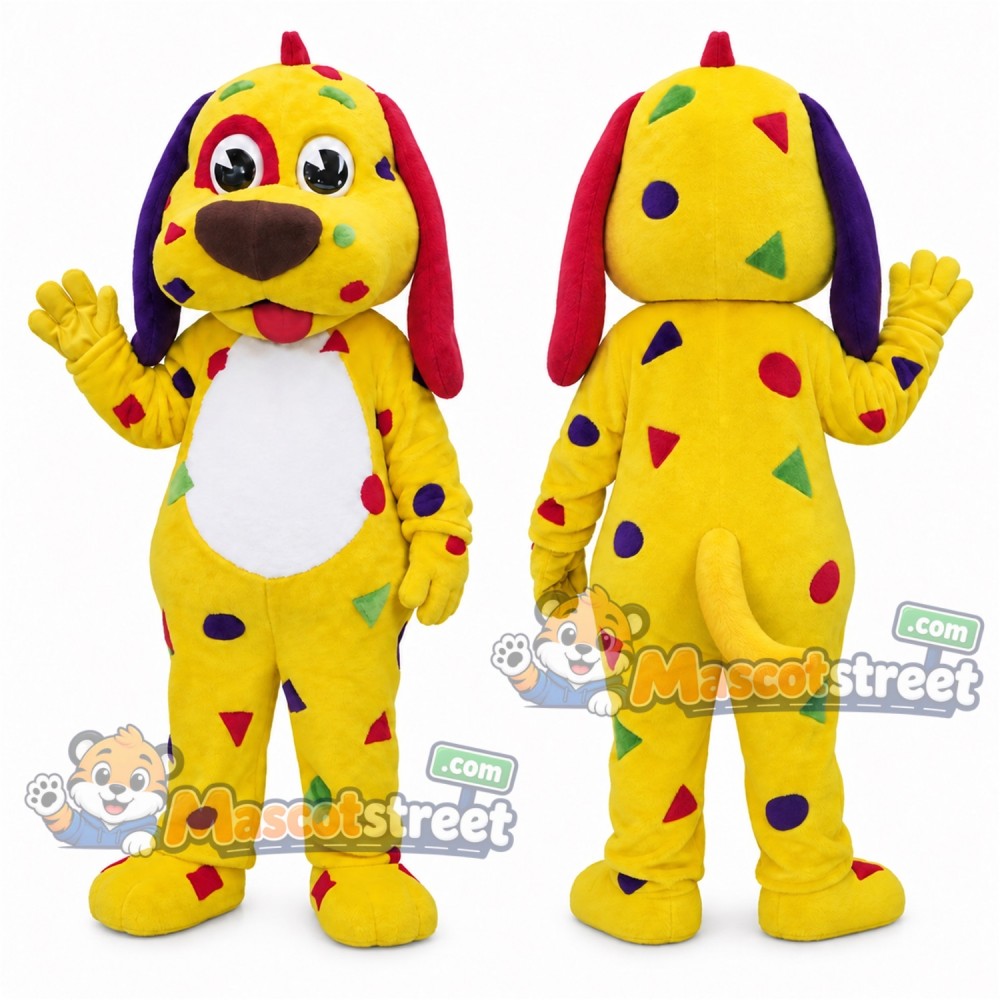 Yellow Dog Mascot Costume Yellow Dog Mascot Costume