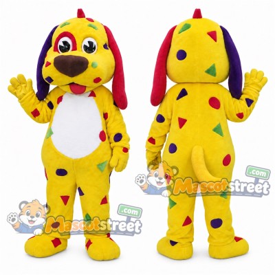 Yellow Dog Mascot Costume Yellow Dog Mascot Costume