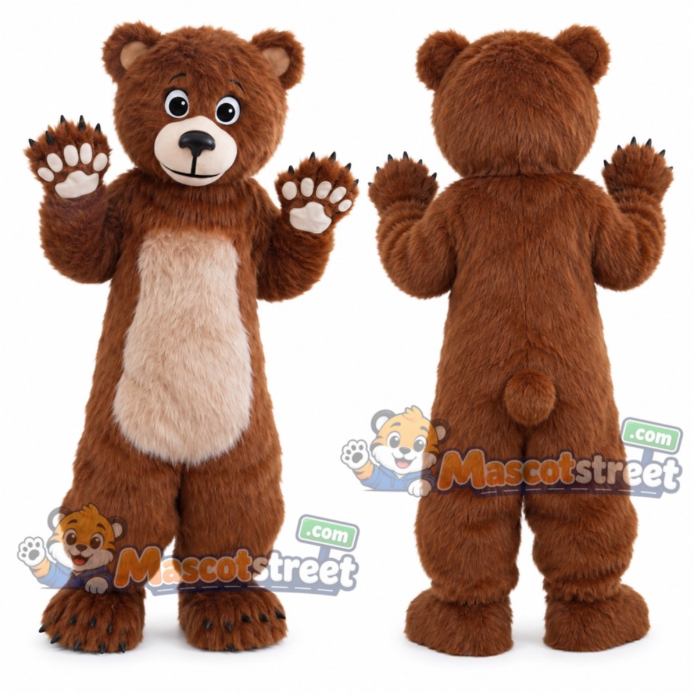Brown Bear Mascot Costume Brown Bear Mascot Costume