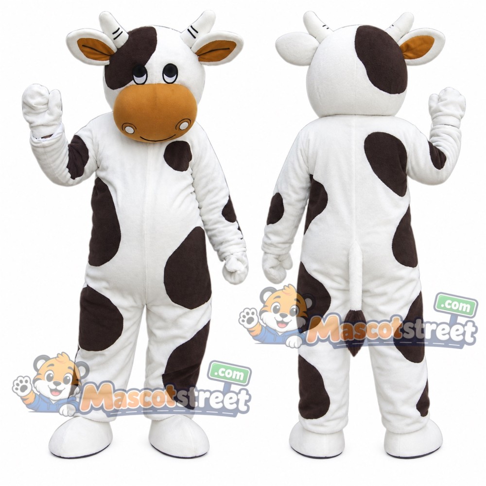 Black and White Cow Mascot Costume Black and White Cow Mascot Costume