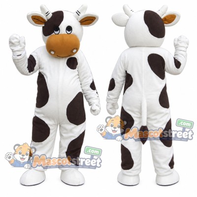 Black and White Cow Mascot Costume Black and White Cow Mascot Costume