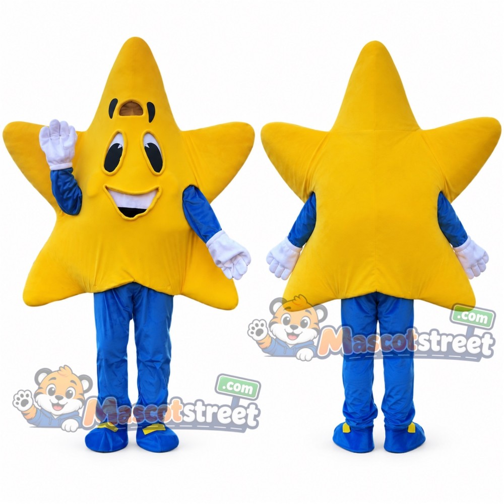 Yellow Star Mascot Costume