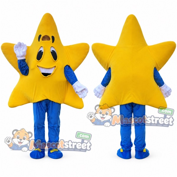 Yellow Star Mascot Costume