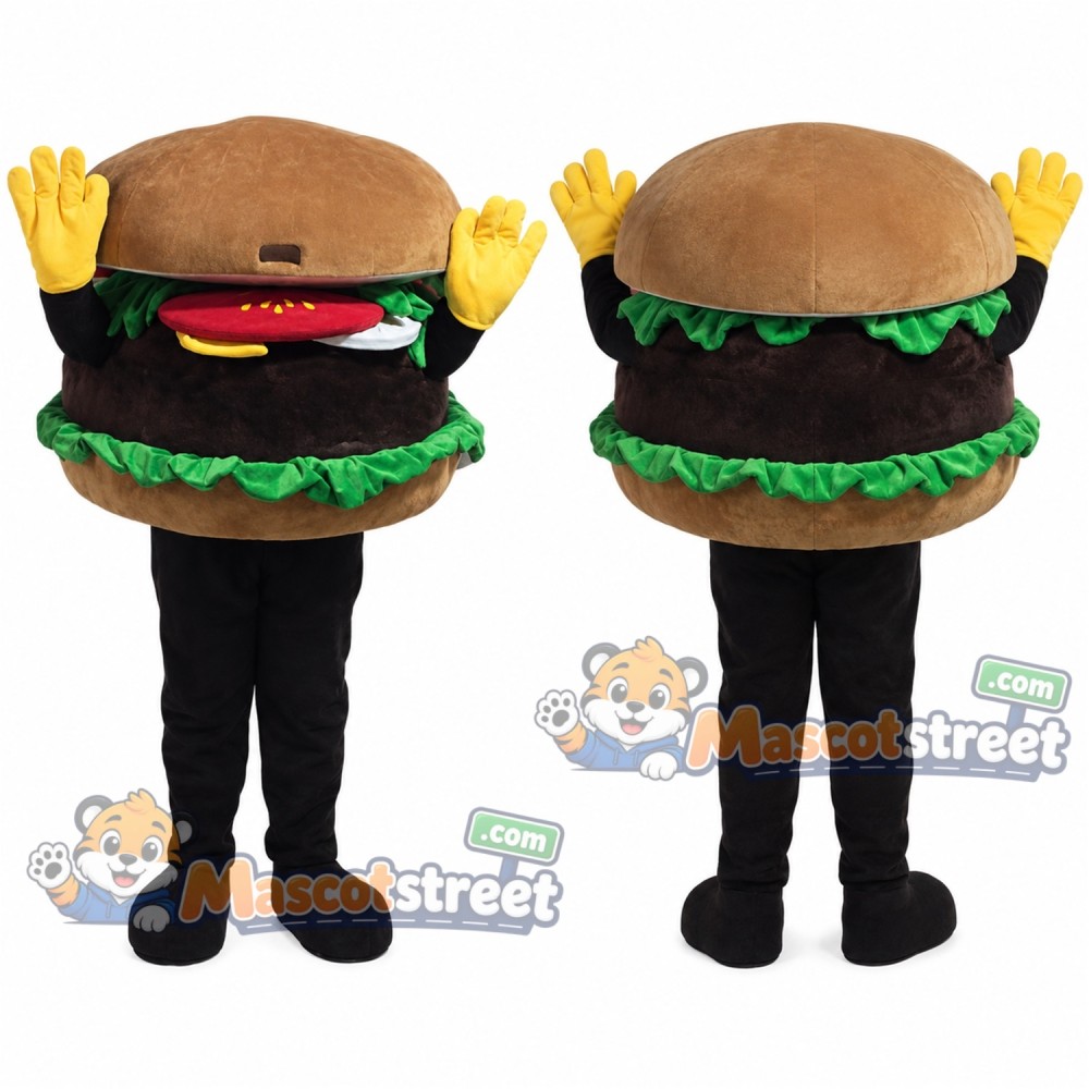 Hamburger Mascot Costume Hamburger Mascot Costume