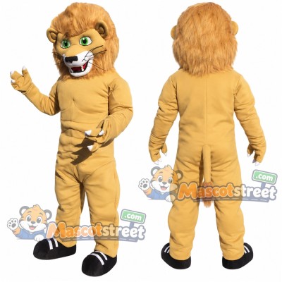 Tan Lion Mascot Costume Tan Lion Mascot Costume