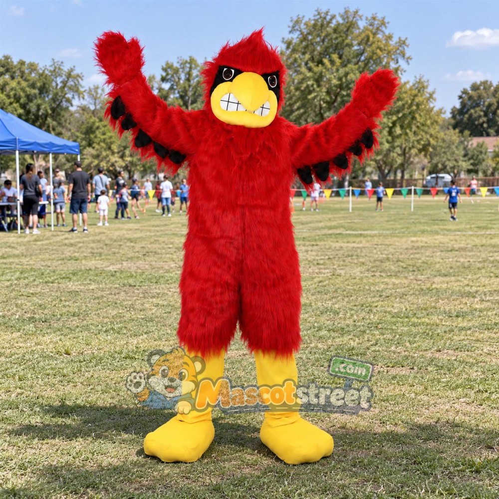 Red Bird Mascot Costume