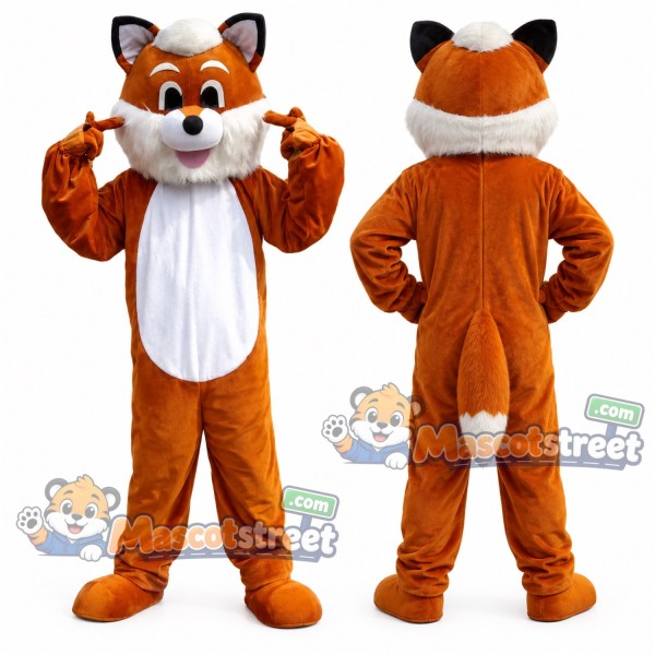 Orange Fox Mascot Costume