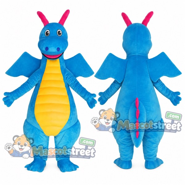 Blue Dragon Mascot Costume