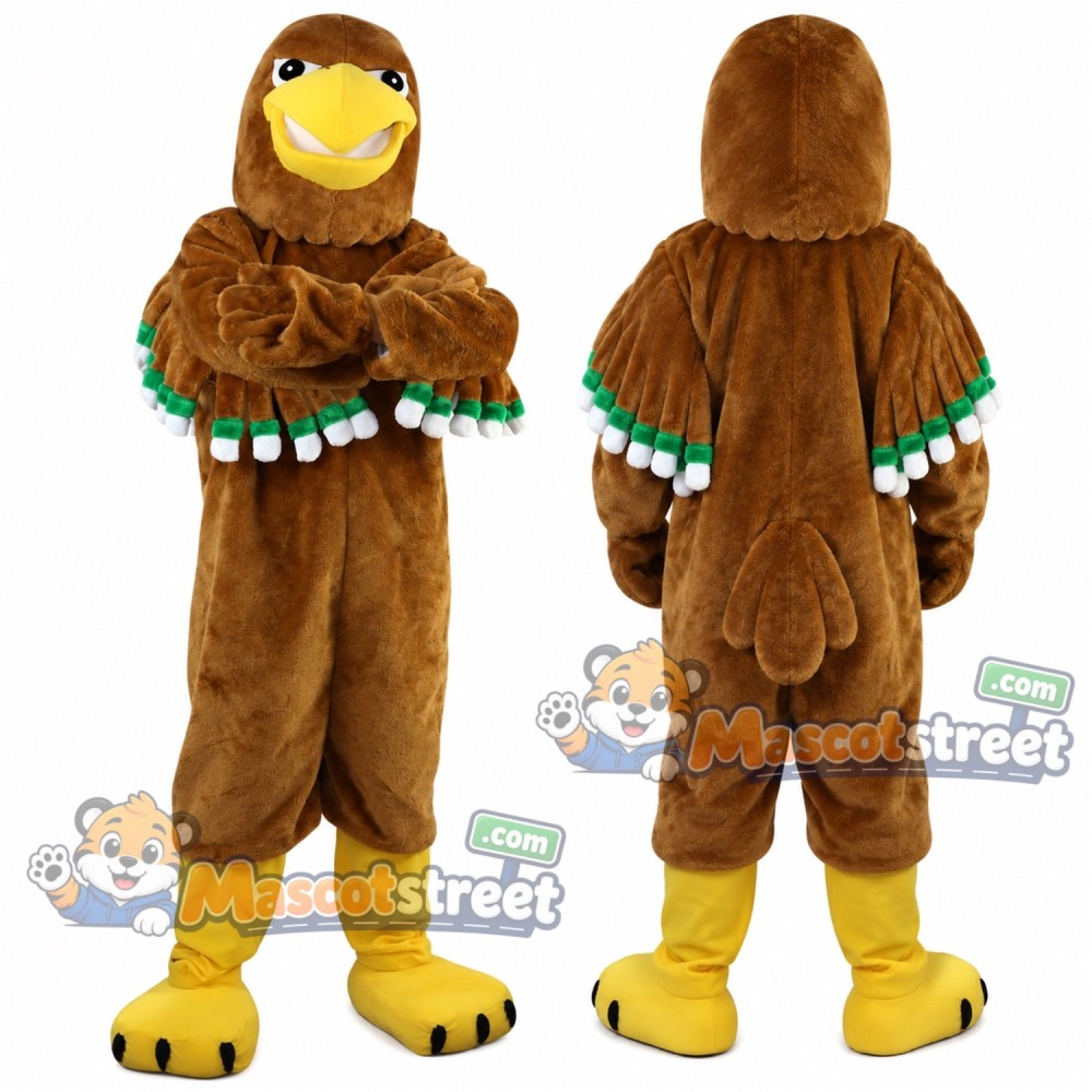 Brown Eagle Mascot Costume Brown Eagle Mascot Costume