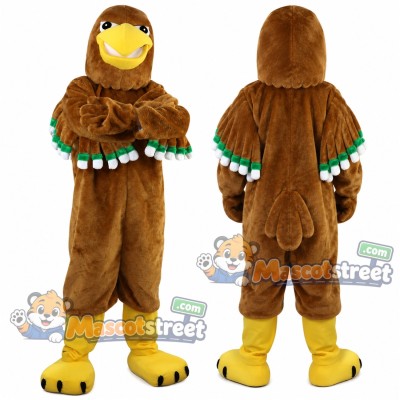 Brown Eagle Mascot Costume Brown Eagle Mascot Costume