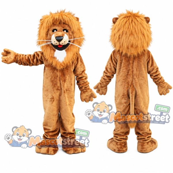 Brown Lion Mascot Costume