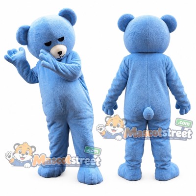 Blue Bear Mascot Costume Blue Bear Mascot Costume