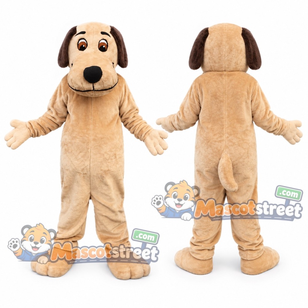 Tan Dog Mascot Costume