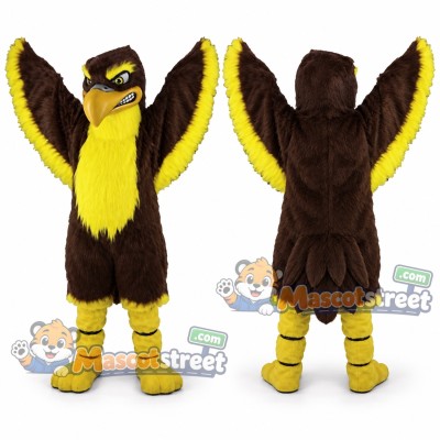 Brown Falcon Mascot Costume Brown Falcon Mascot Costume
