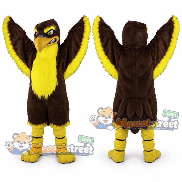 Brown Falcon Mascot Costume