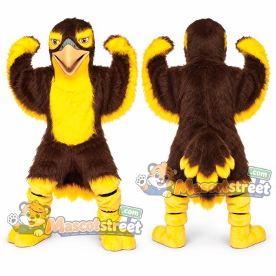 Brown Falcon Mascot Costume Brown Falcon Mascot Costume