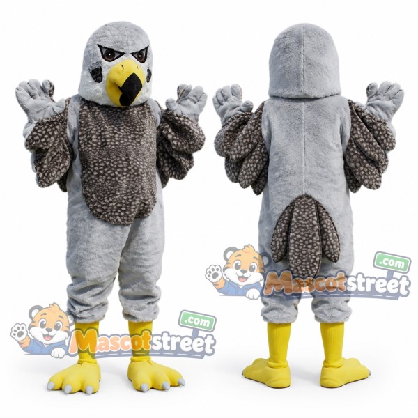 Gray Falcon Mascot Costume