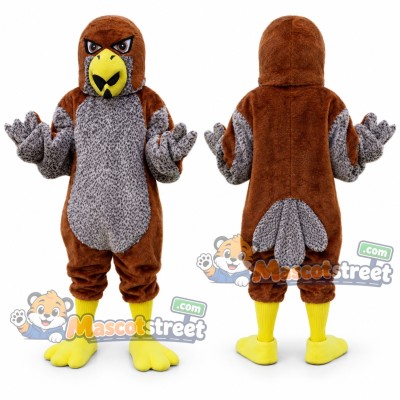 Brown Falcon Mascot Costume Brown Falcon Mascot Costume
