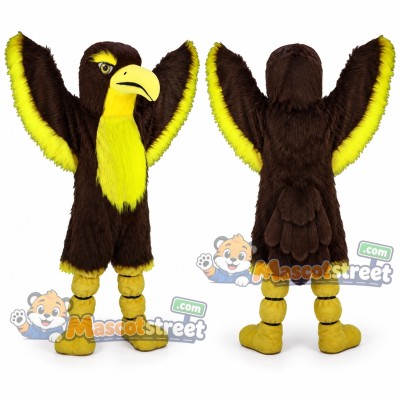 Brown Hawk Mascot Costume Brown Hawk Mascot Costume
