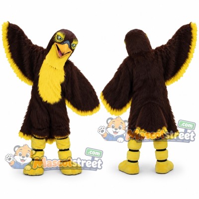Brown Hawk Mascot Costume Brown Hawk Mascot Costume