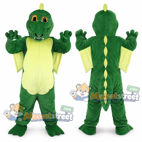 Green Dragon Mascot Costume