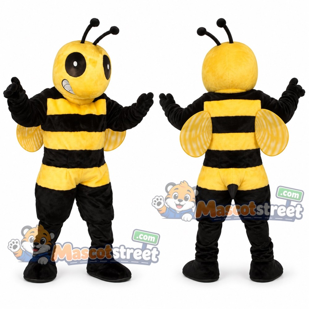 Yellow and Black Bee Mascot Costume Yellow and Black Bee Mascot Costume