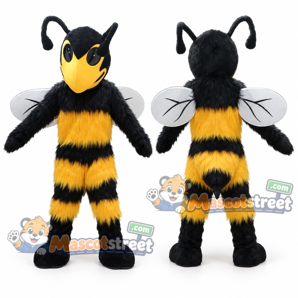 Yellow and Black Bee Mascot Costume Yellow and Black Bee Mascot Costume