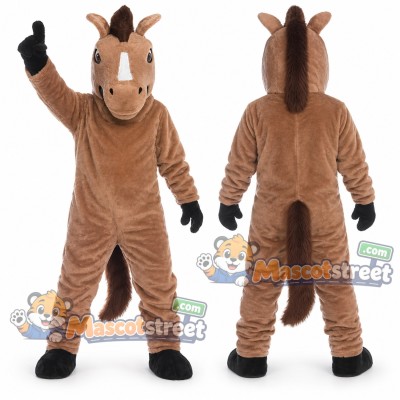 Brown Horse Mascot Costume Brown Horse Mascot Costume