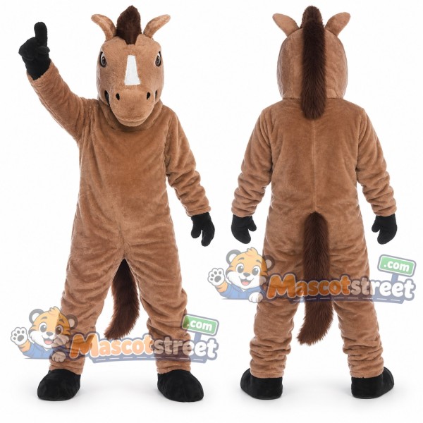 Brown Horse Mascot Costume