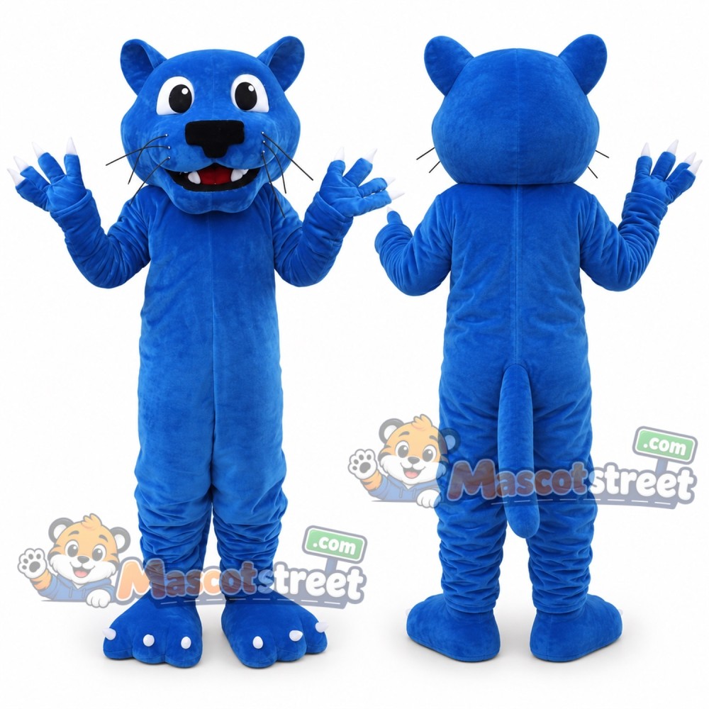 Blue Cat Mascot Costume Blue Cat Mascot Costume