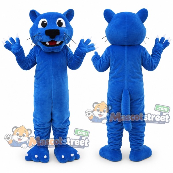 Blue Cat Mascot Costume