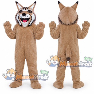 Brown Lynx Mascot Costume Brown Lynx Mascot Costume