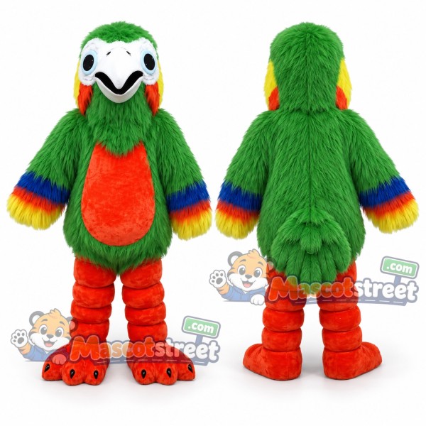Green Parrot Mascot Costume