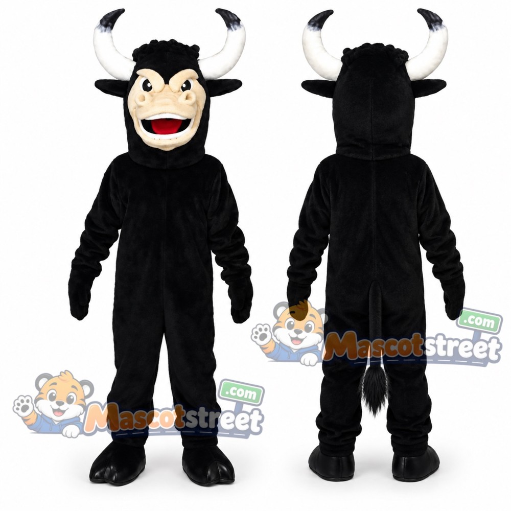Black Bull Mascot Costume Black Bull Mascot Costume