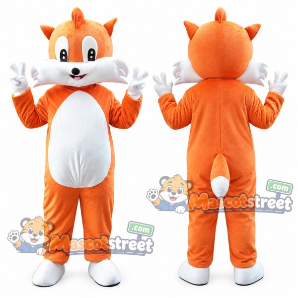 Orange Fox Mascot Costume