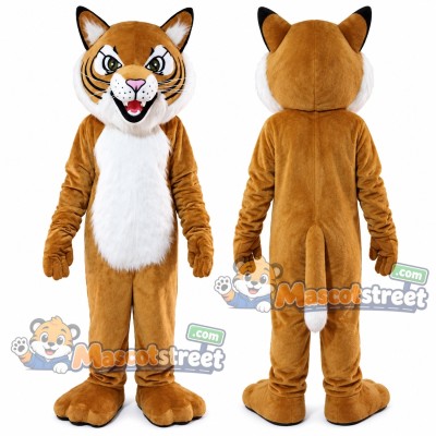 Brown Wildcat Mascot Costume