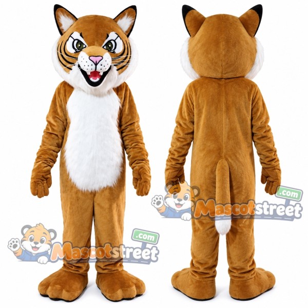 Brown Wildcat Mascot Costume