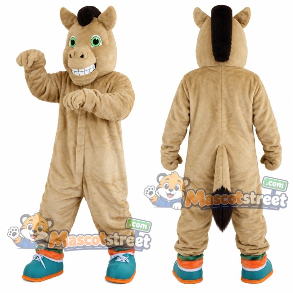 Tan Horse Mascot Costume