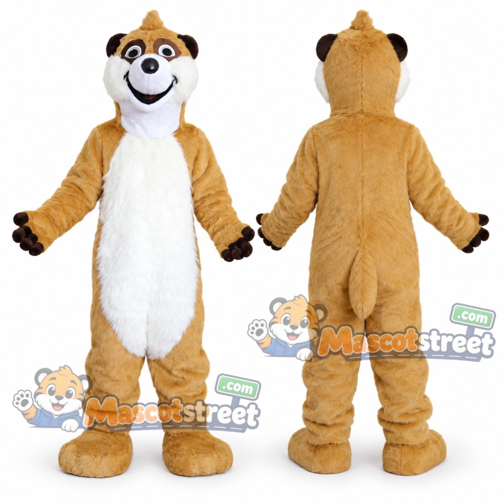 Tan Raccoon Mascot Costume Tan Raccoon Mascot Costume