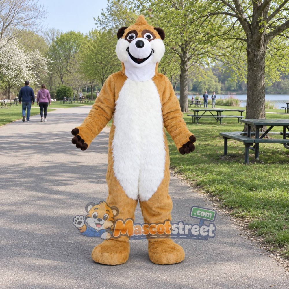 Tan Raccoon Mascot Costume Tan Raccoon Mascot Costume
