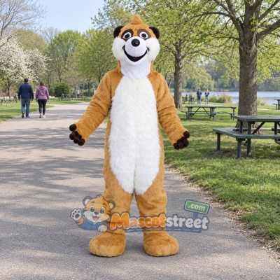 Tan Raccoon Mascot Costume Tan Raccoon Mascot Costume
