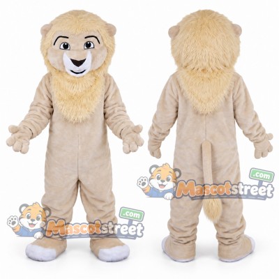 Tan Lion Mascot Costume Tan Lion Mascot Costume